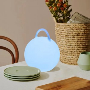 Светодиодная красочная атмосфера прикроватная настольная лампа с ручкой сенсорной контроль беспроводной зарядки круглый современный настольный лампа с динамиками